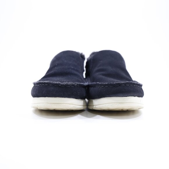 Sperry Moc Sider Black Leather Faux-Fur Lined Winter Ankle Boots - Women's 7.5 - Picture 2 of 7